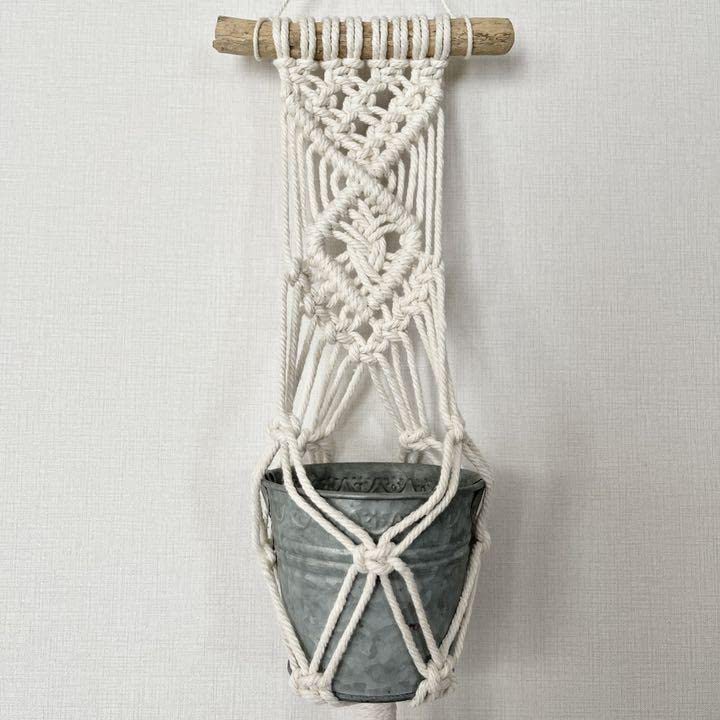 Amazon.co.jp: 流木 マクラメ プラントハンガー 2点セット No.33 : DIY